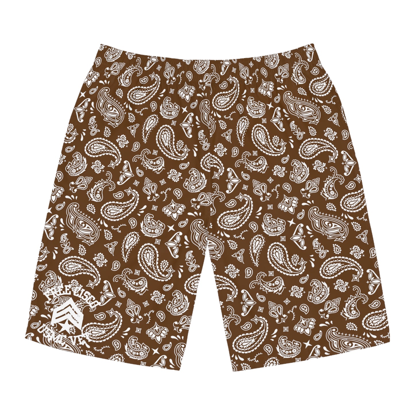 Brown Bandana Board Shorts