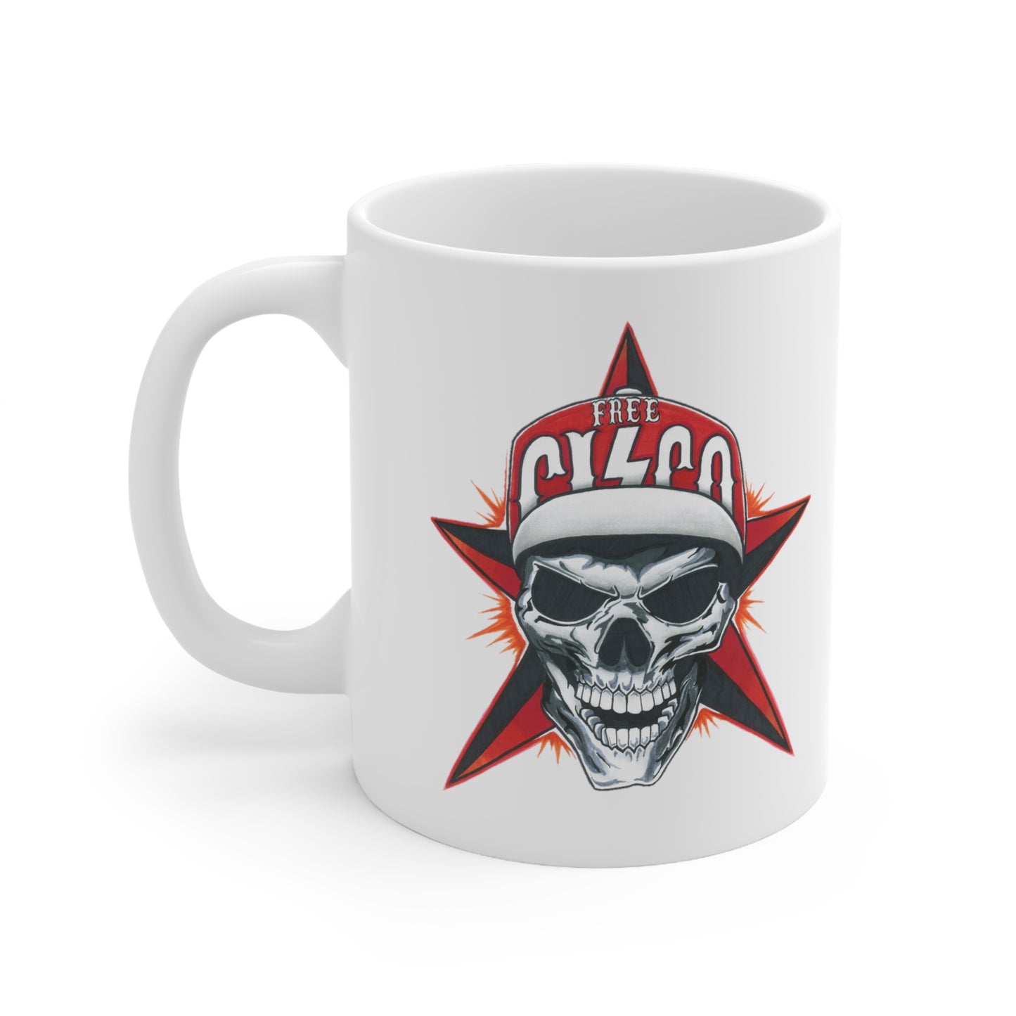 Skull Ceramic Mug 11oz