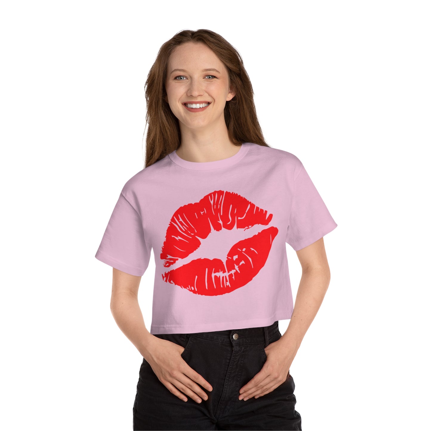 Kiss Cropped T-Shirt