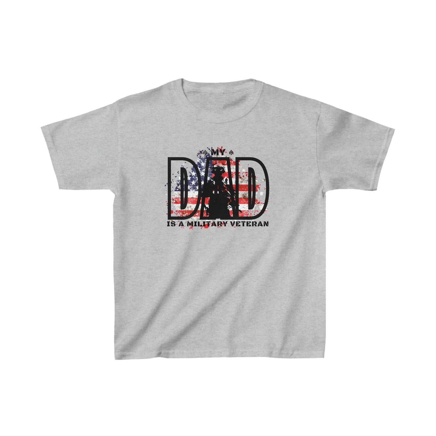 My Dad is a Military Veteran Kids Tee