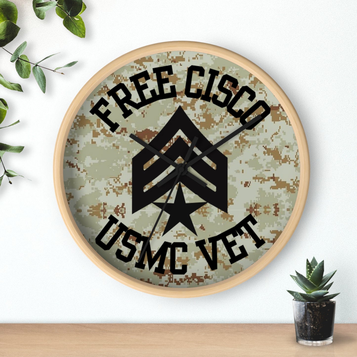 Free Cisco Desert Camo Wall Clock