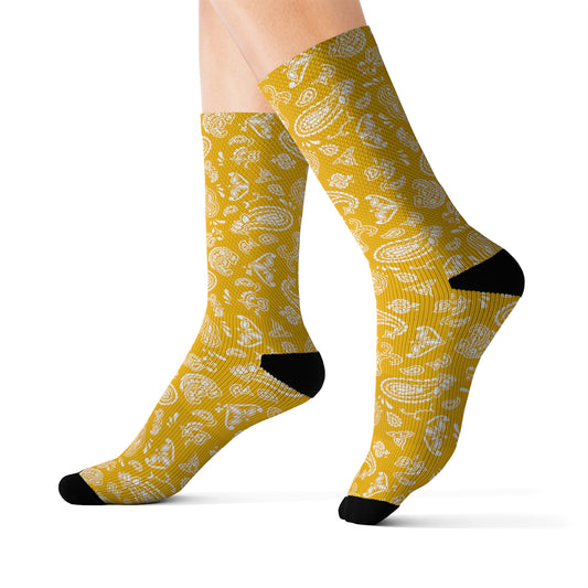 Yellow Bandana Socks