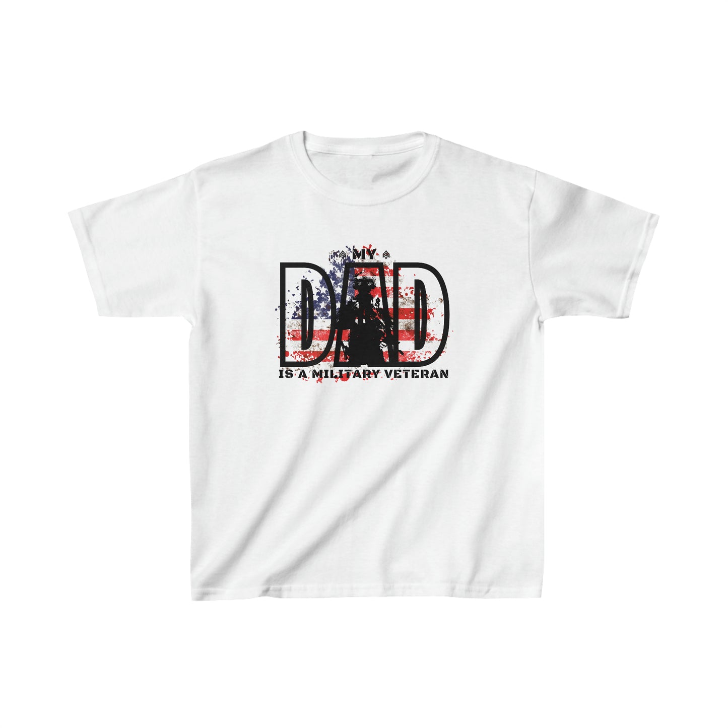 My Dad is a Military Veteran Kids Tee