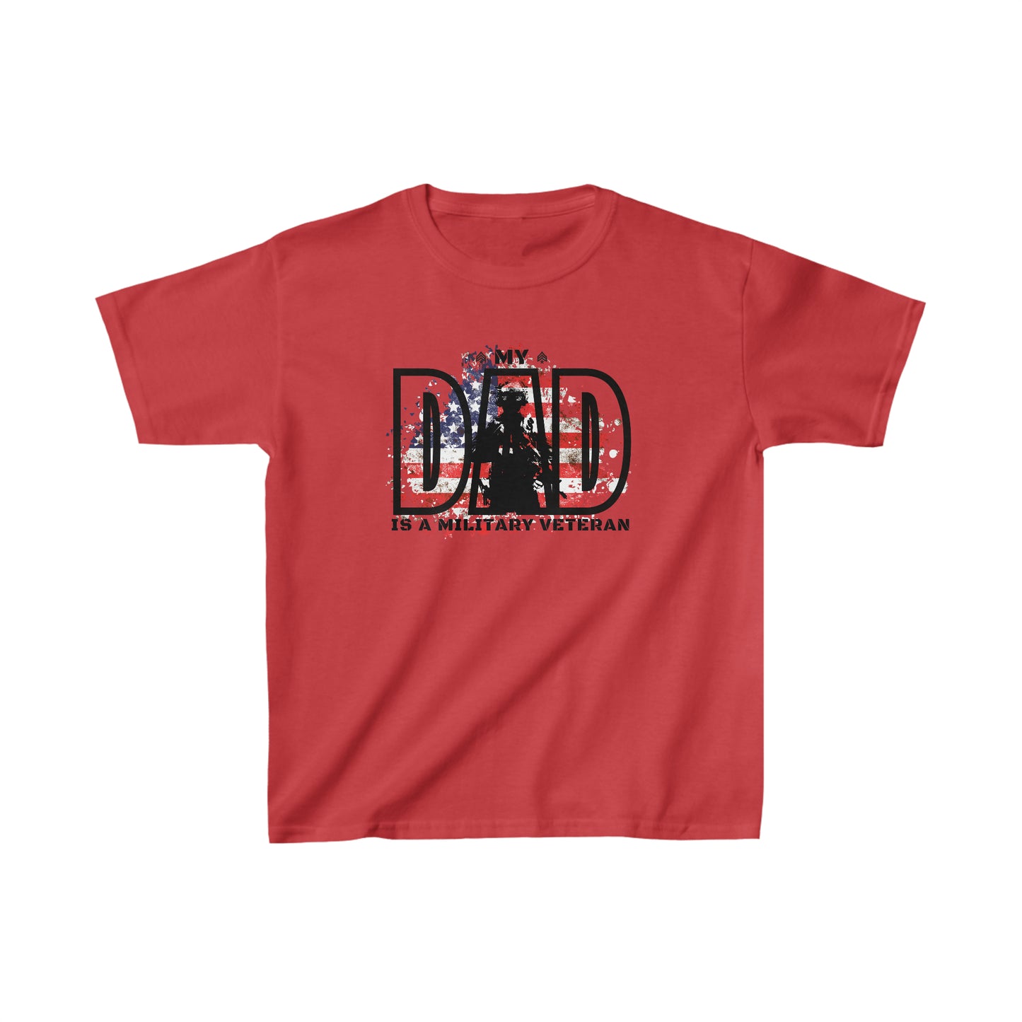 My Dad is a Military Veteran Kids Tee