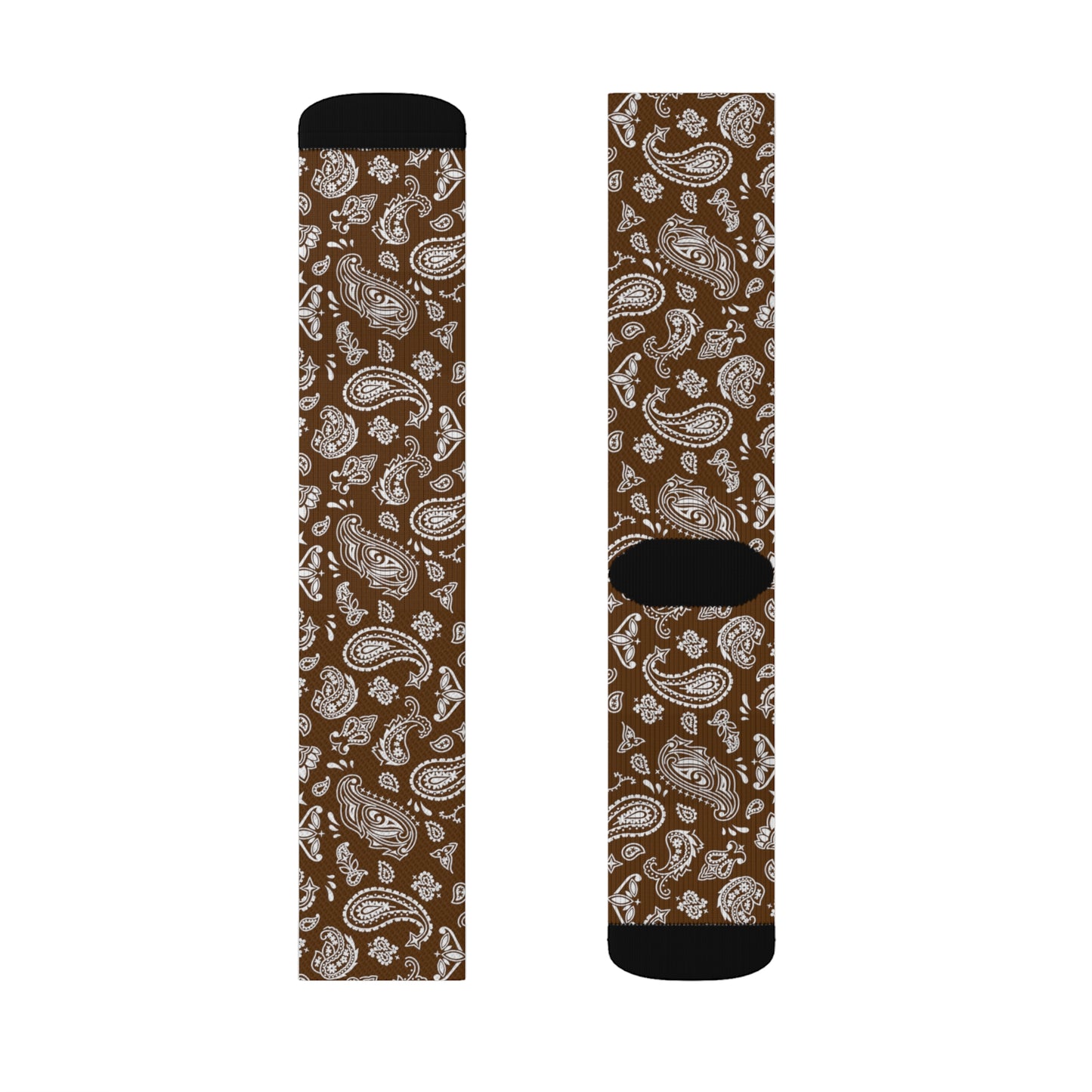 Brown Bandana Socks