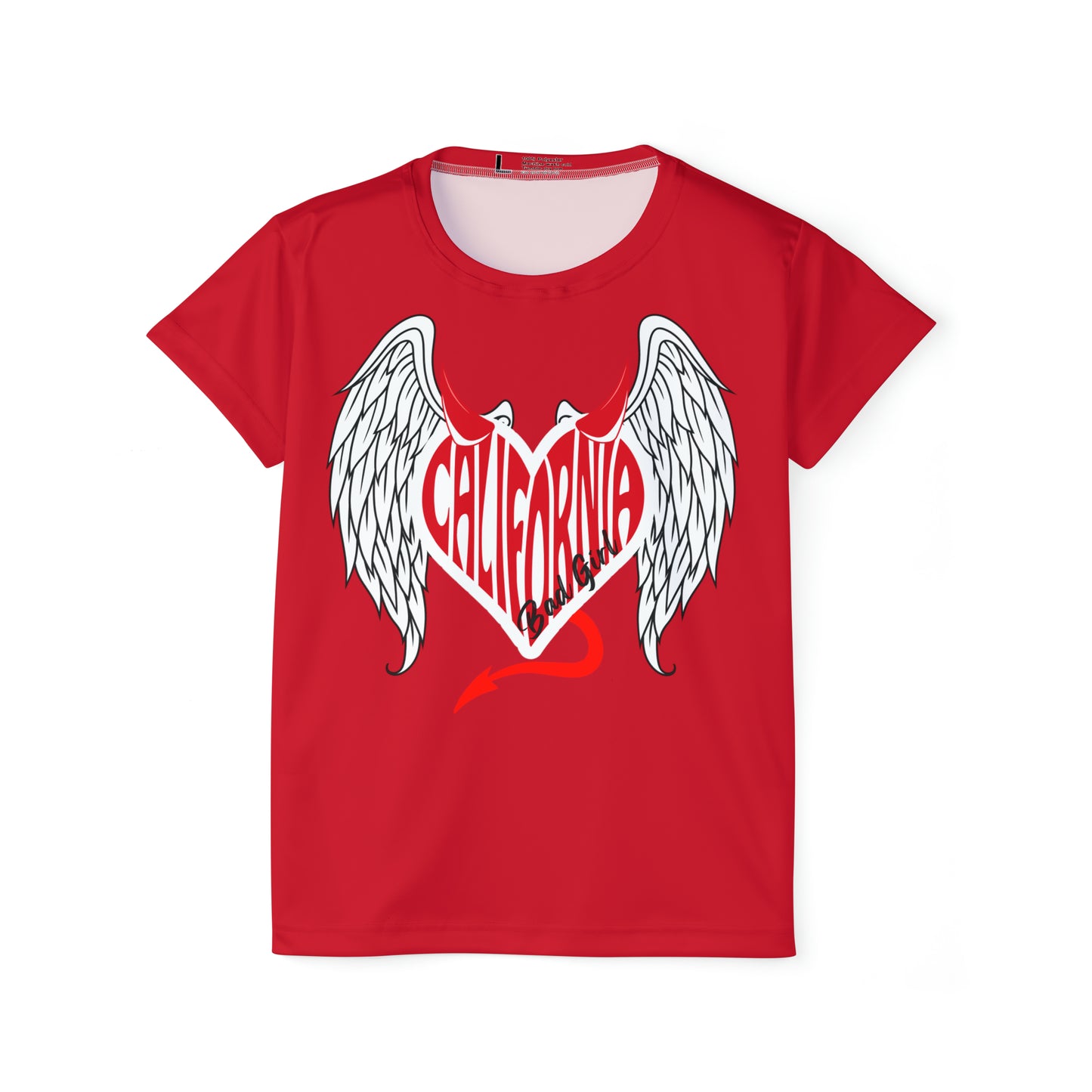 Cali Heart Bad Girl Red Tee