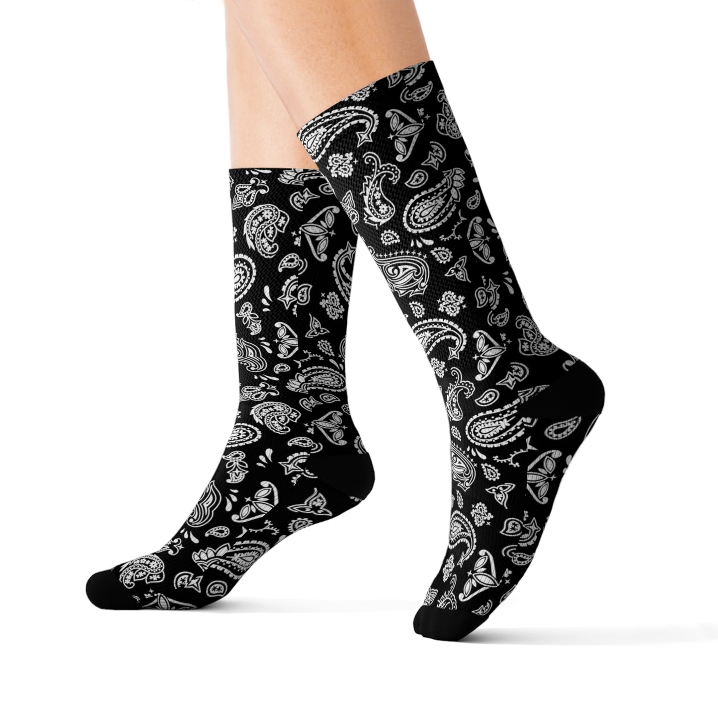 Black Bandana Socks