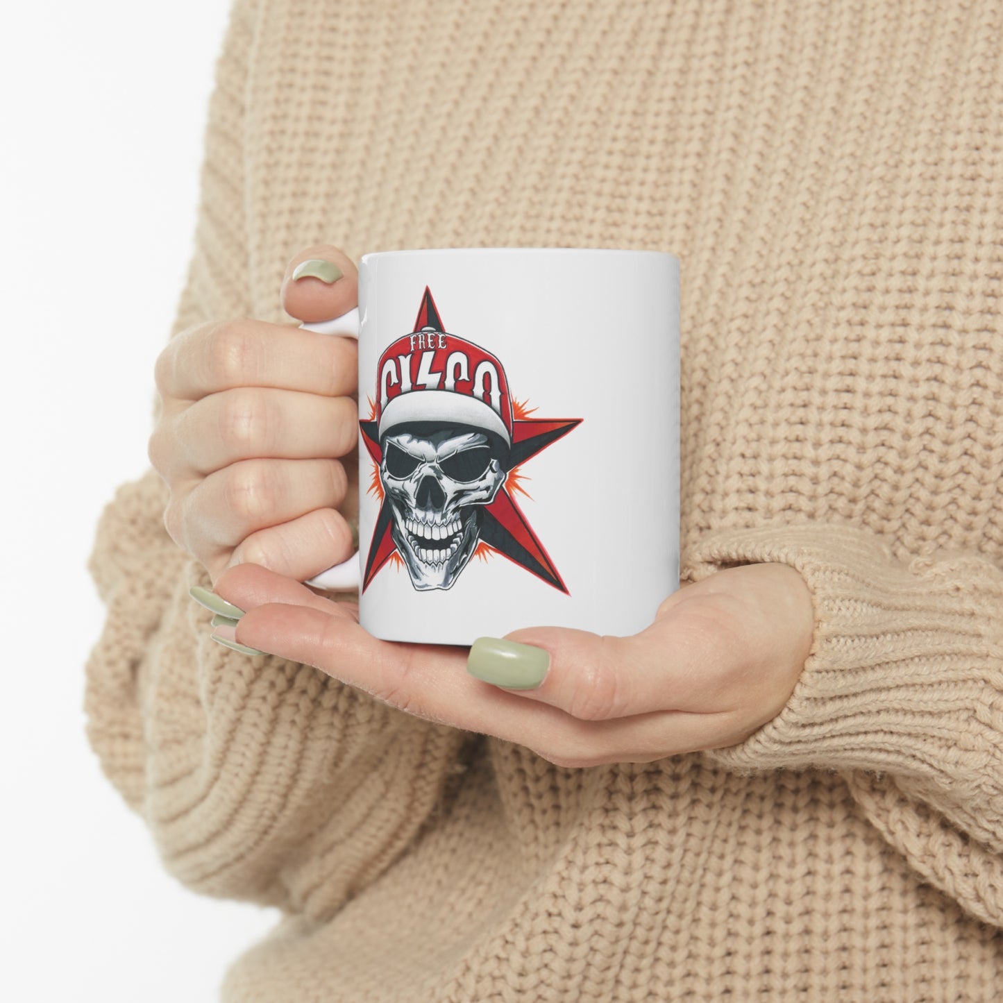 Skull Ceramic Mug 11oz