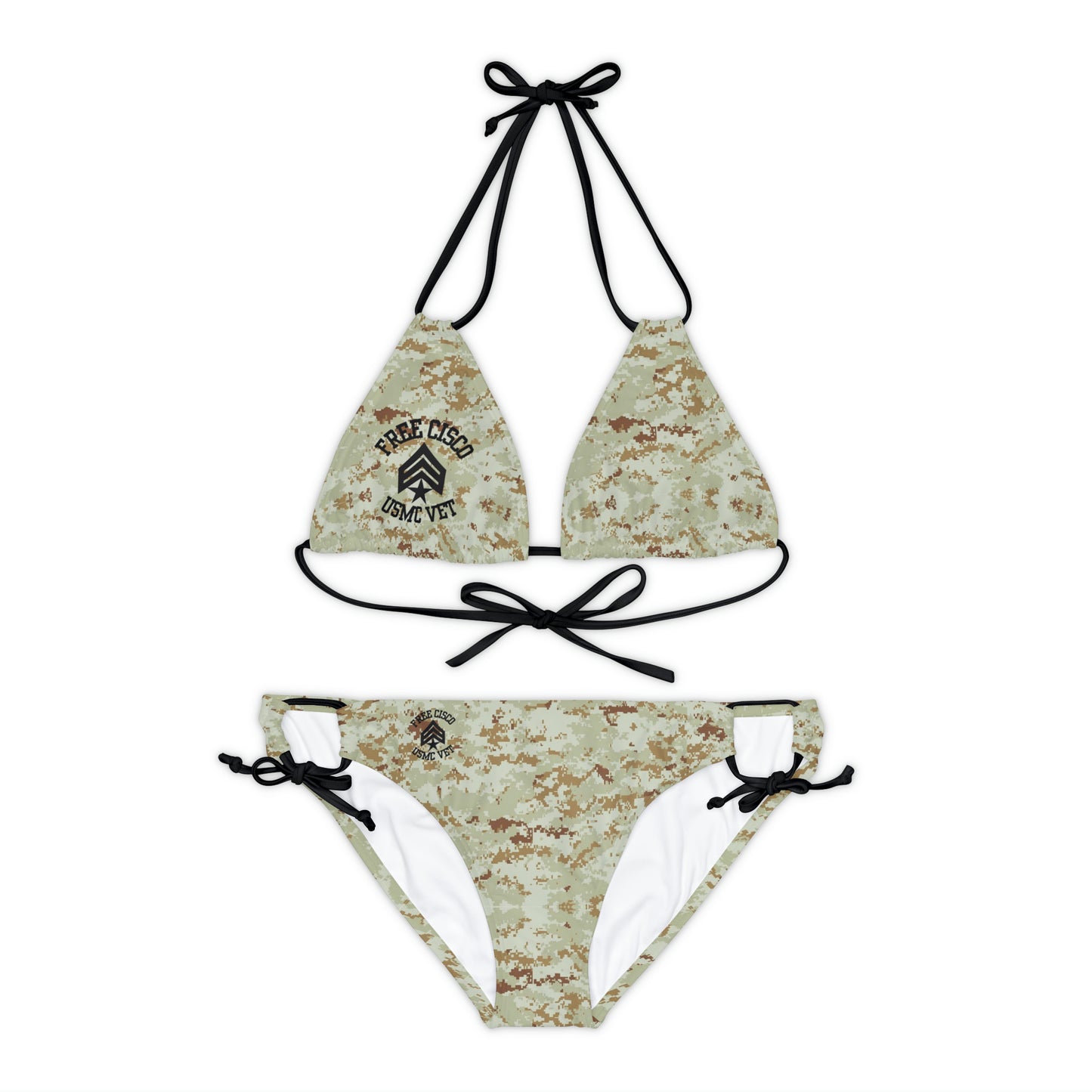 Desert Camo Strappy Bikini Set