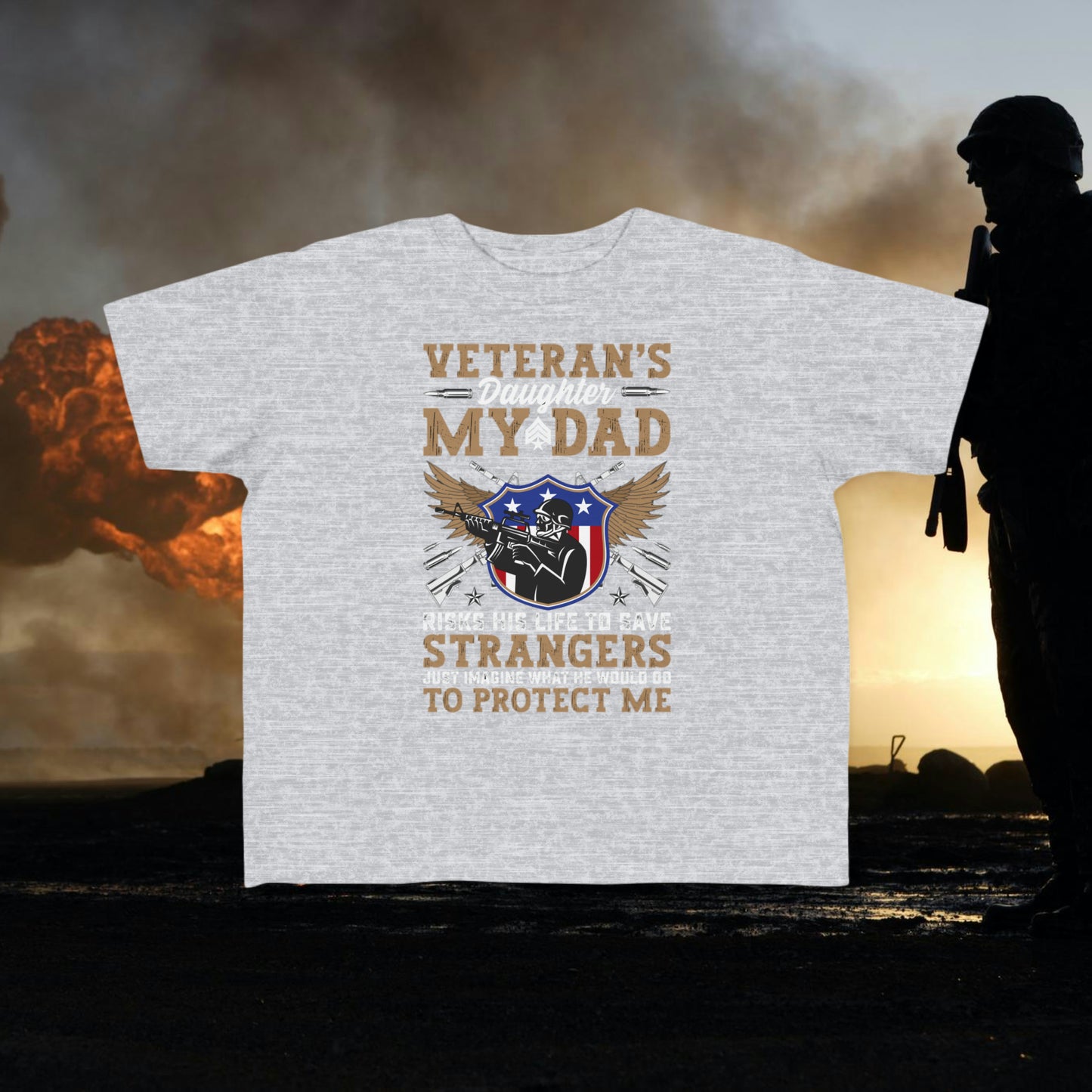 Veteran Daughter Toddler's Tee