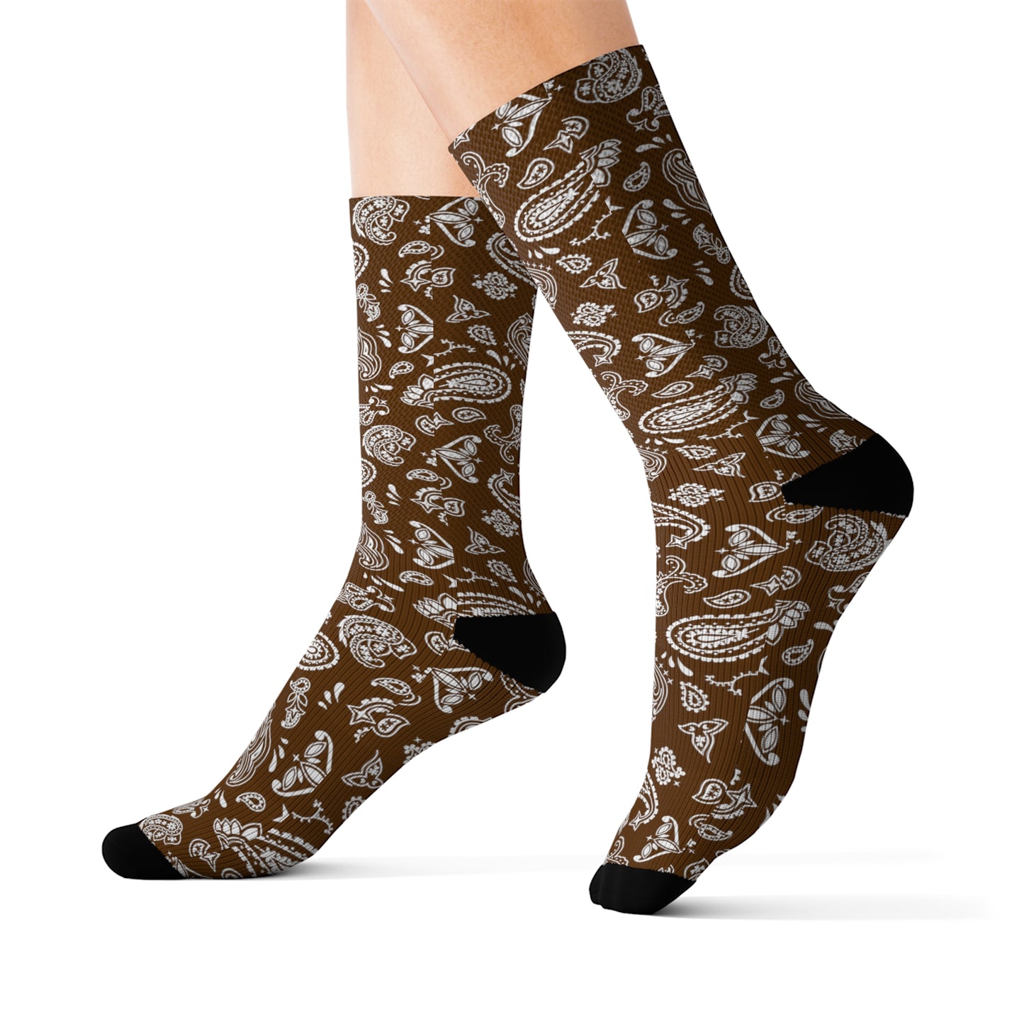 Brown Bandana Socks