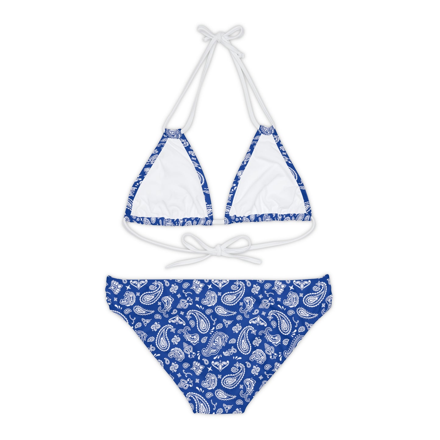 Blue Bandana Strappy Bikini