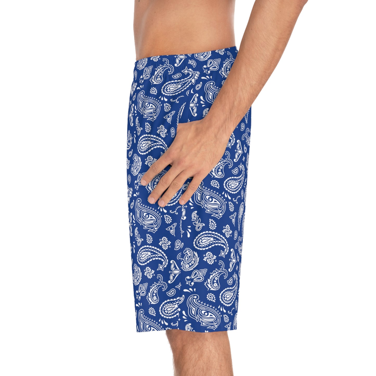 Blue Bandana Board Shorts