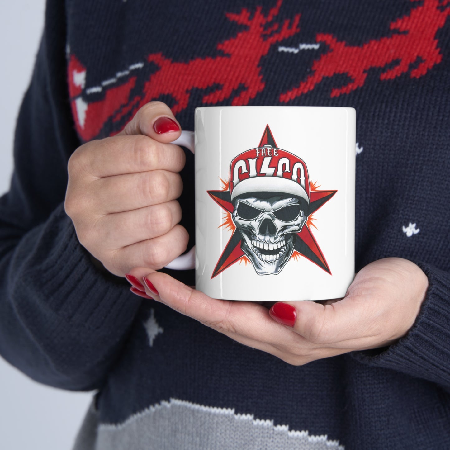 Skull Ceramic Mug 11oz