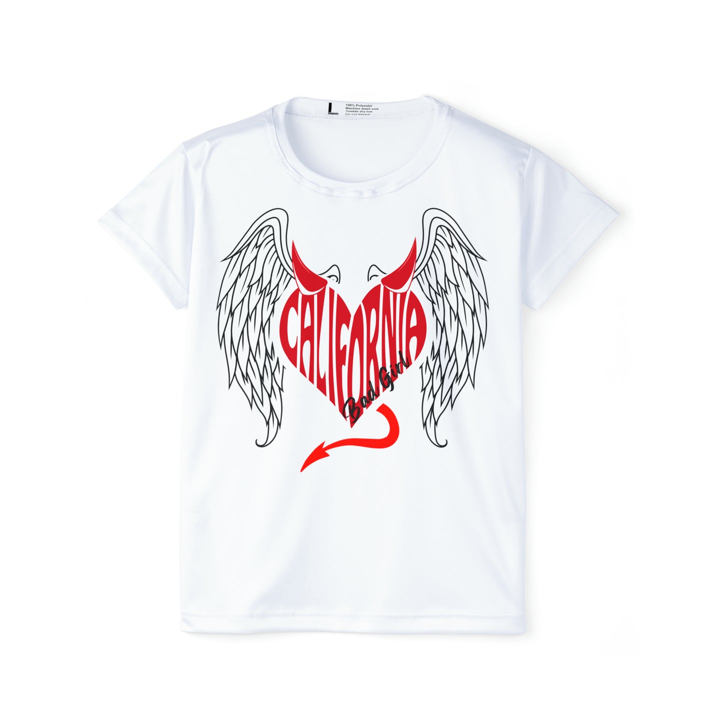 Cali Heart Bad Girl White Tee