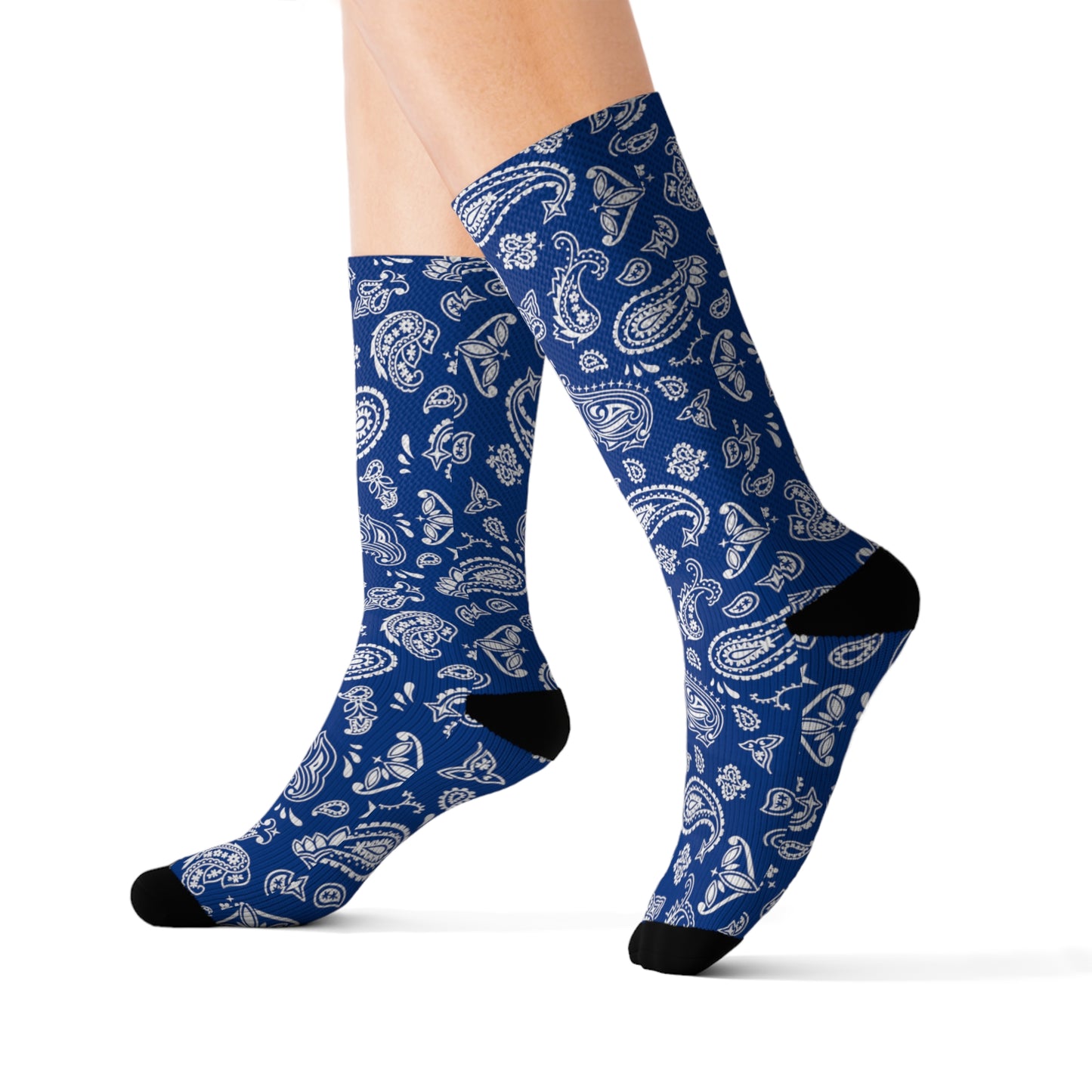 Blue Bandana Socks