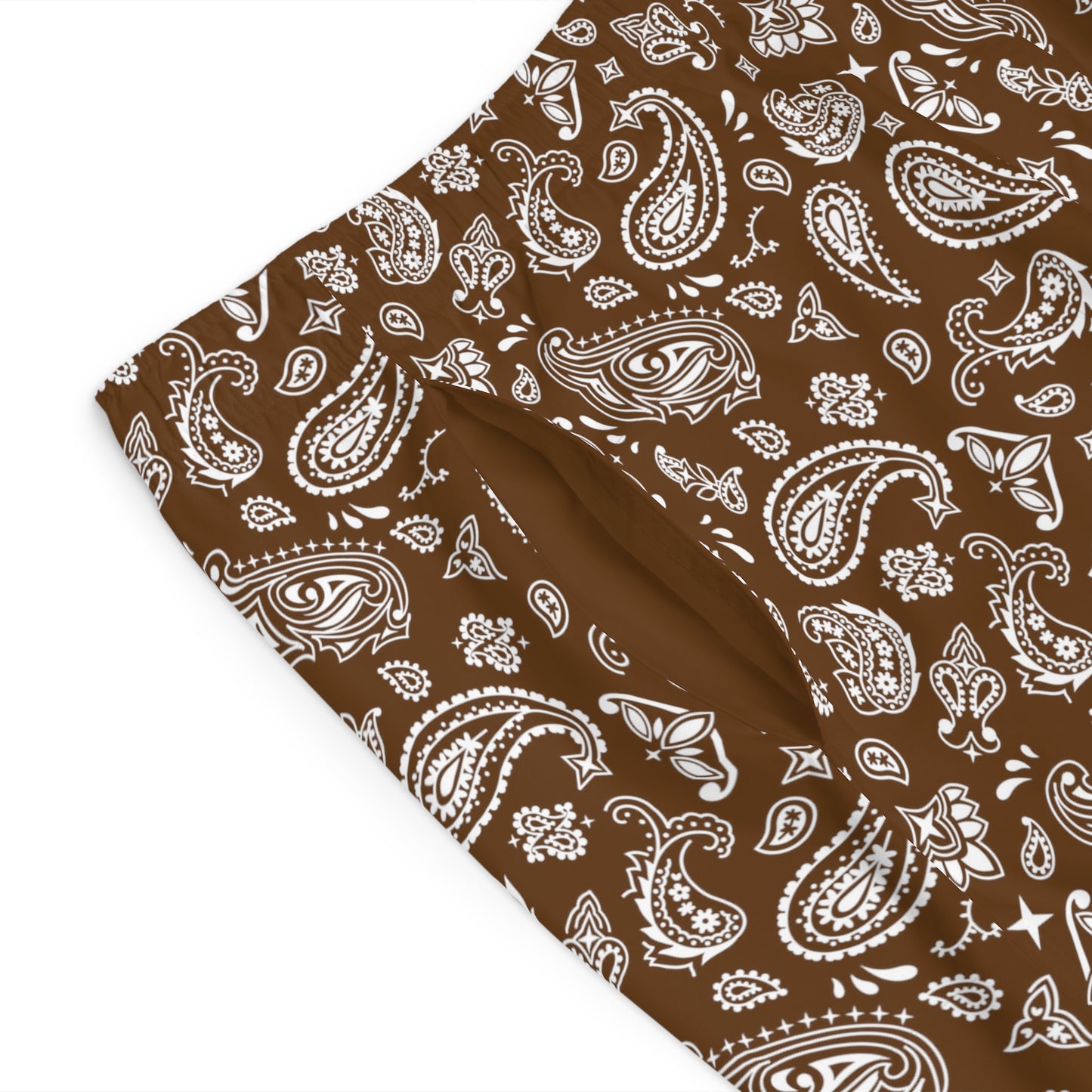 Brown Bandana Board Shorts