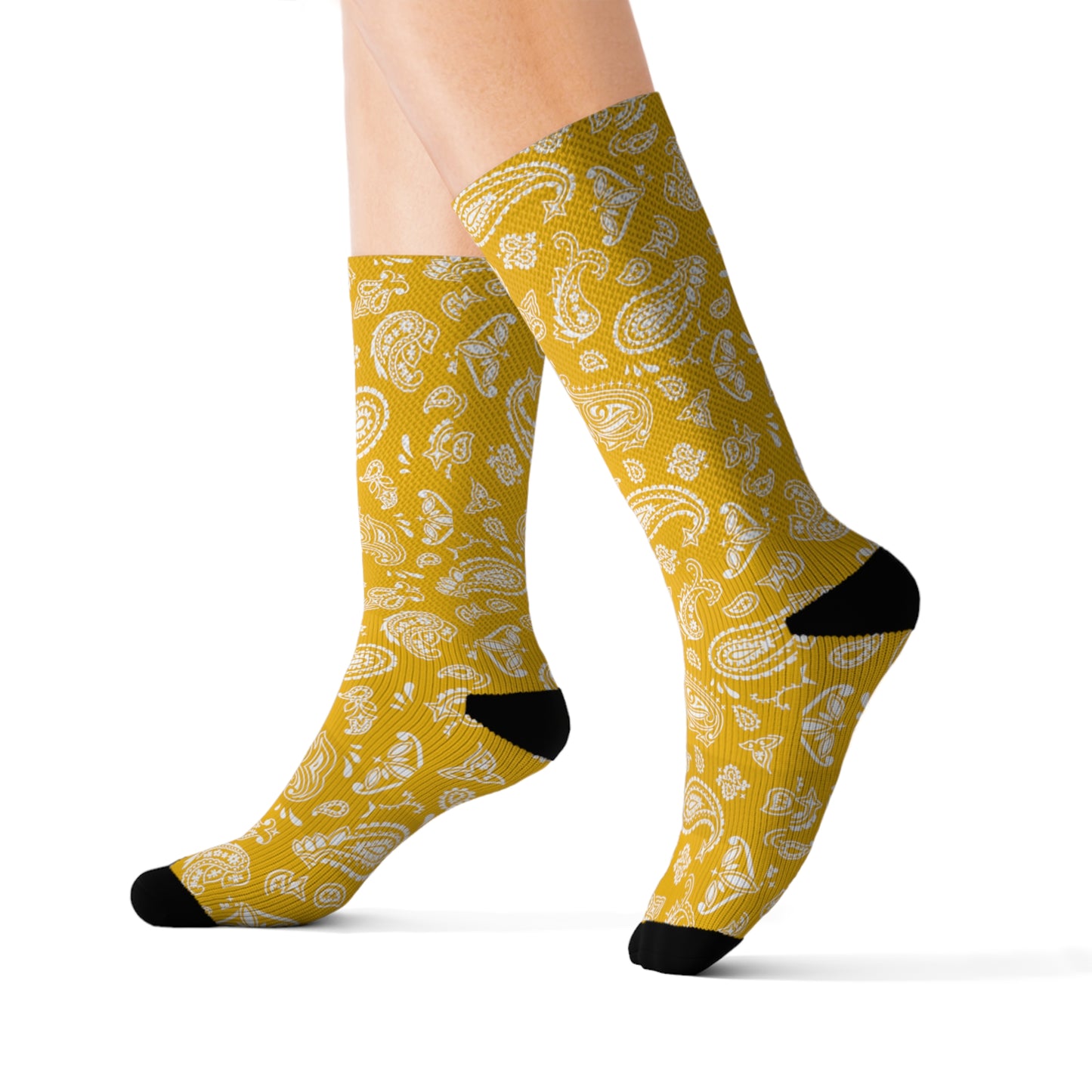 Yellow Bandana Socks