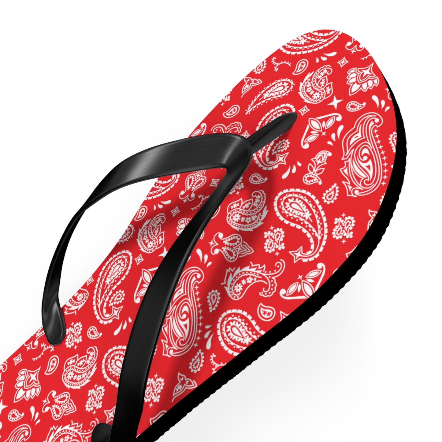 Red Bandana Flip Flops