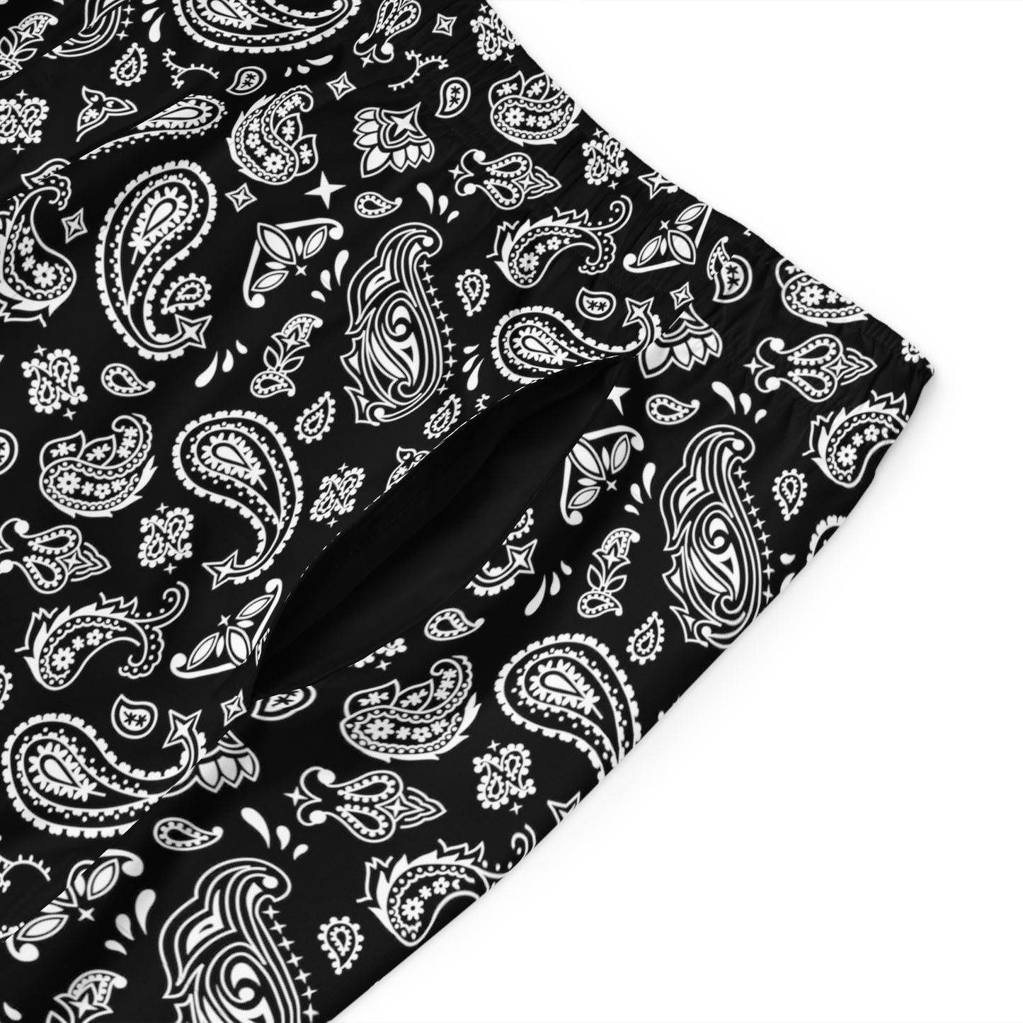 Black Bandana Board Shorts