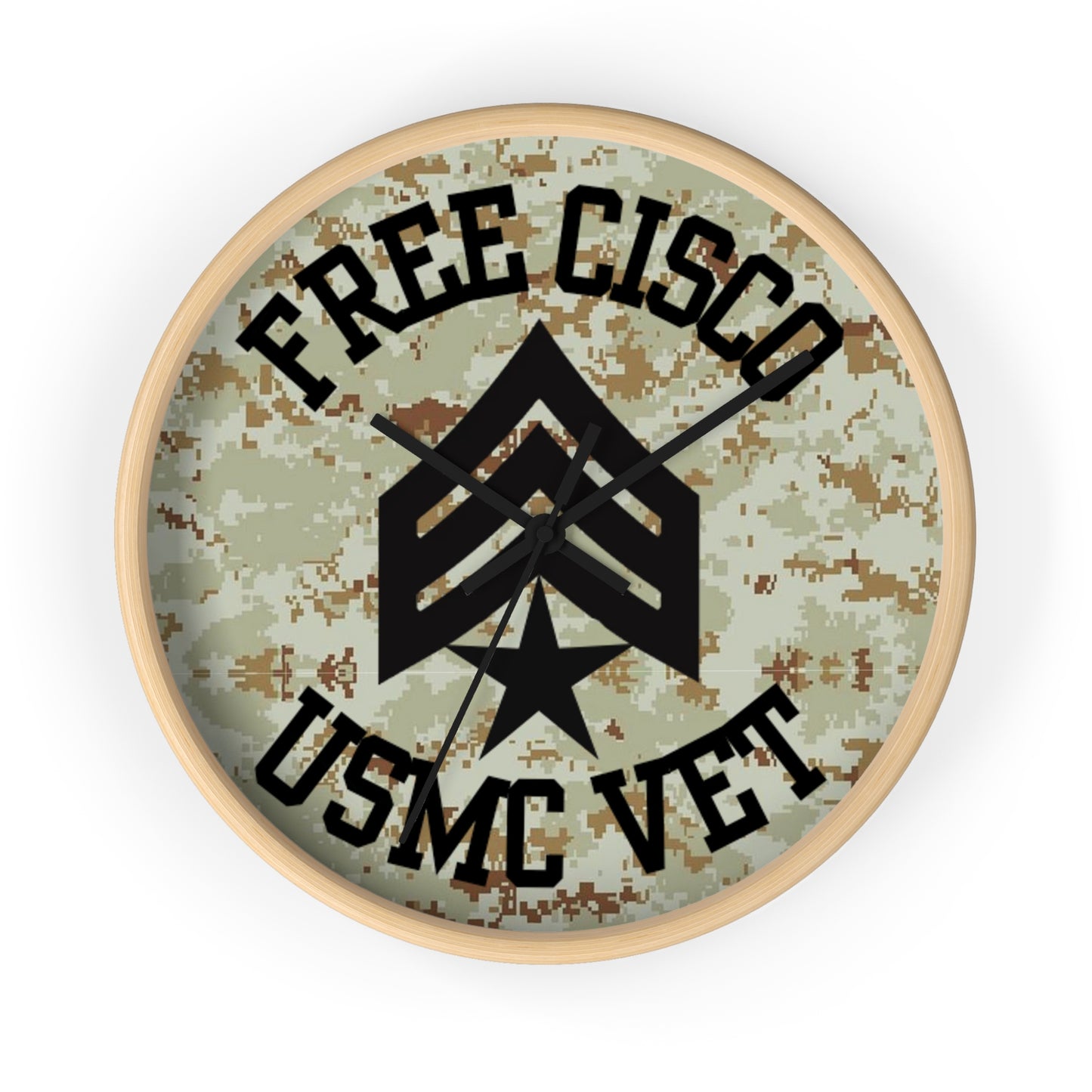 Free Cisco Desert Camo Wall Clock