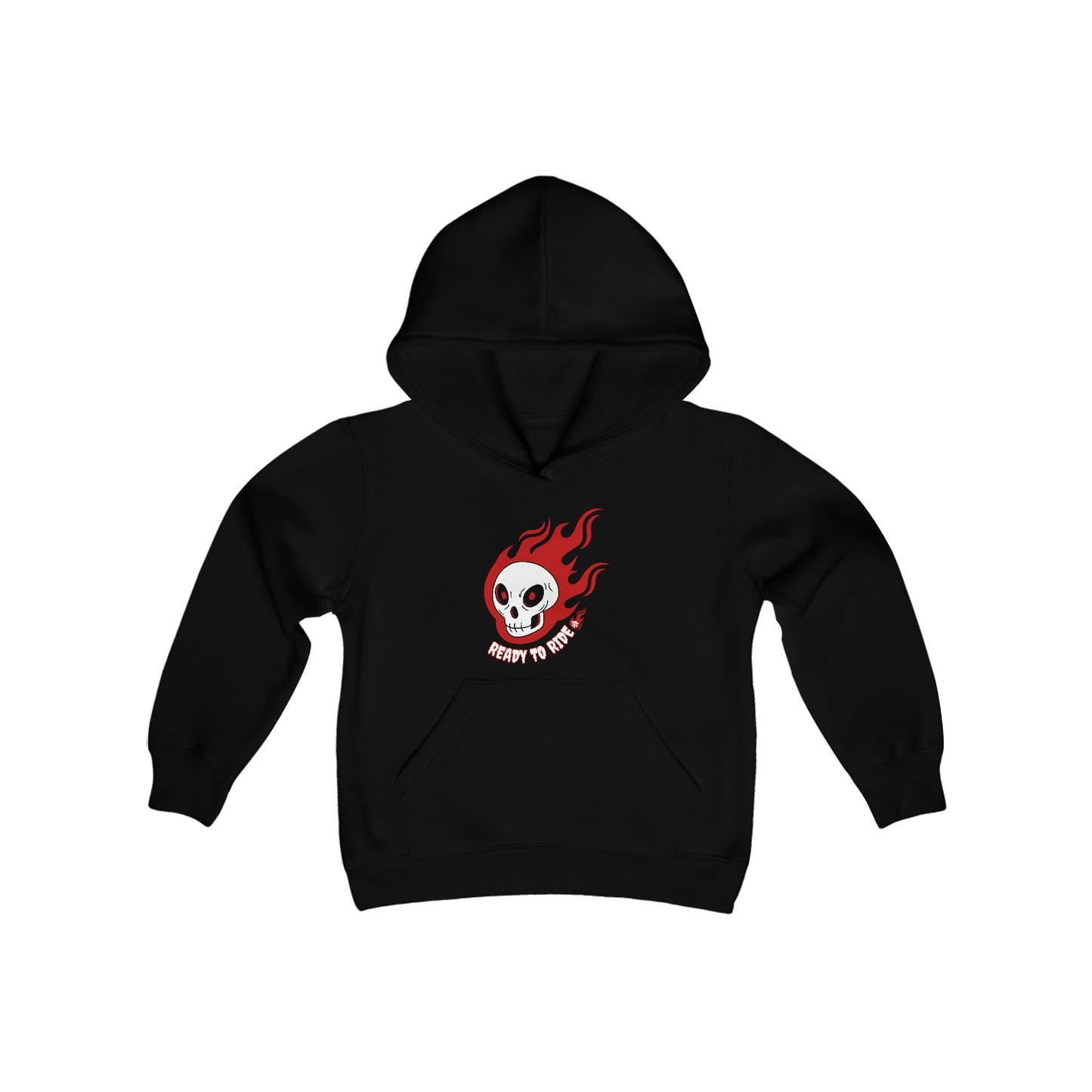 Ready to Ride Skull Youth Hoodie