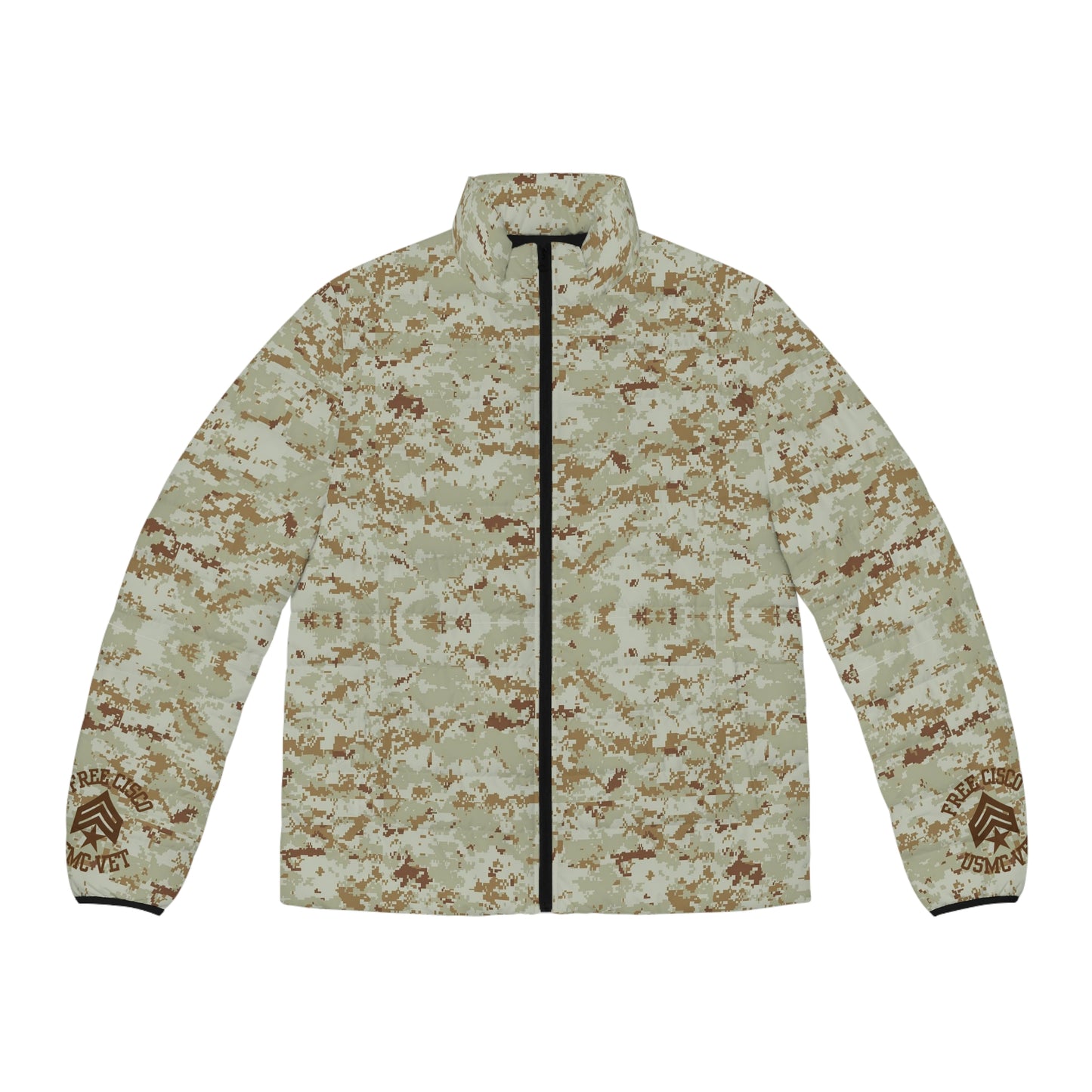 Desert Camo Puffer Jacket(with Free Cisco Logo)