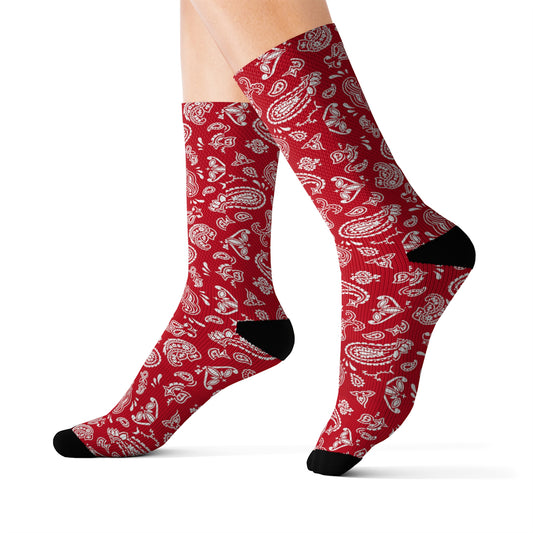 Red Bandana Socks