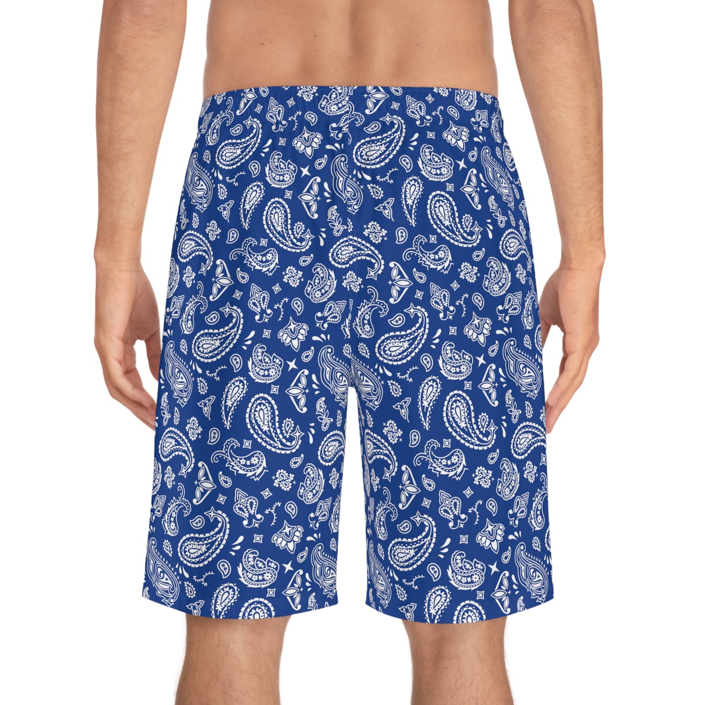 Blue Bandana Board Shorts