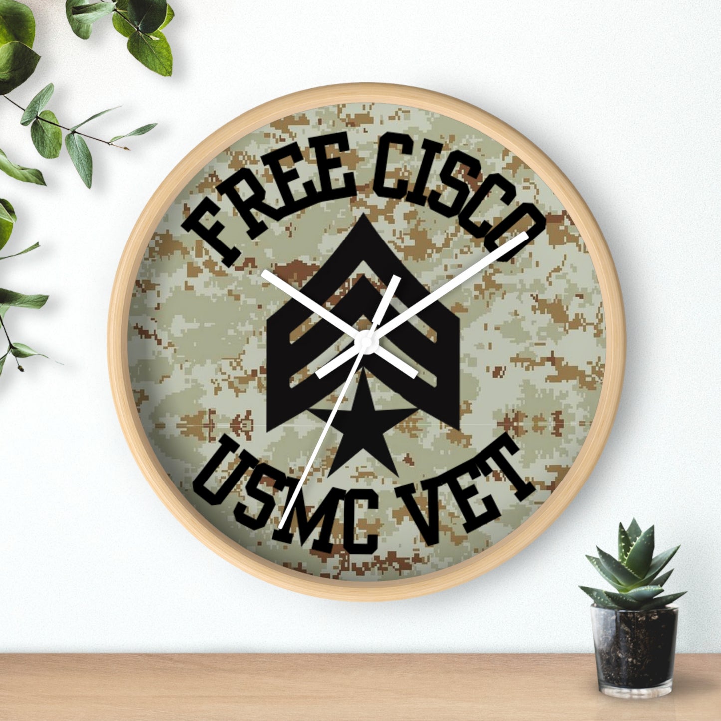 Free Cisco Desert Camo Wall Clock