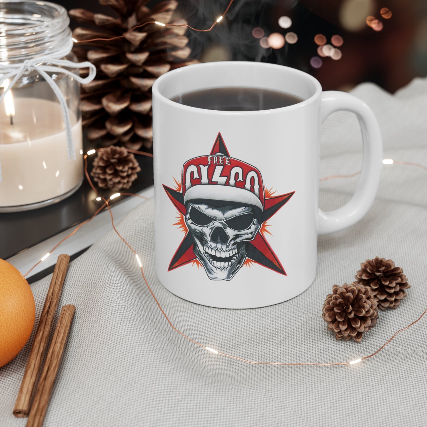 Skull Ceramic Mug 11oz