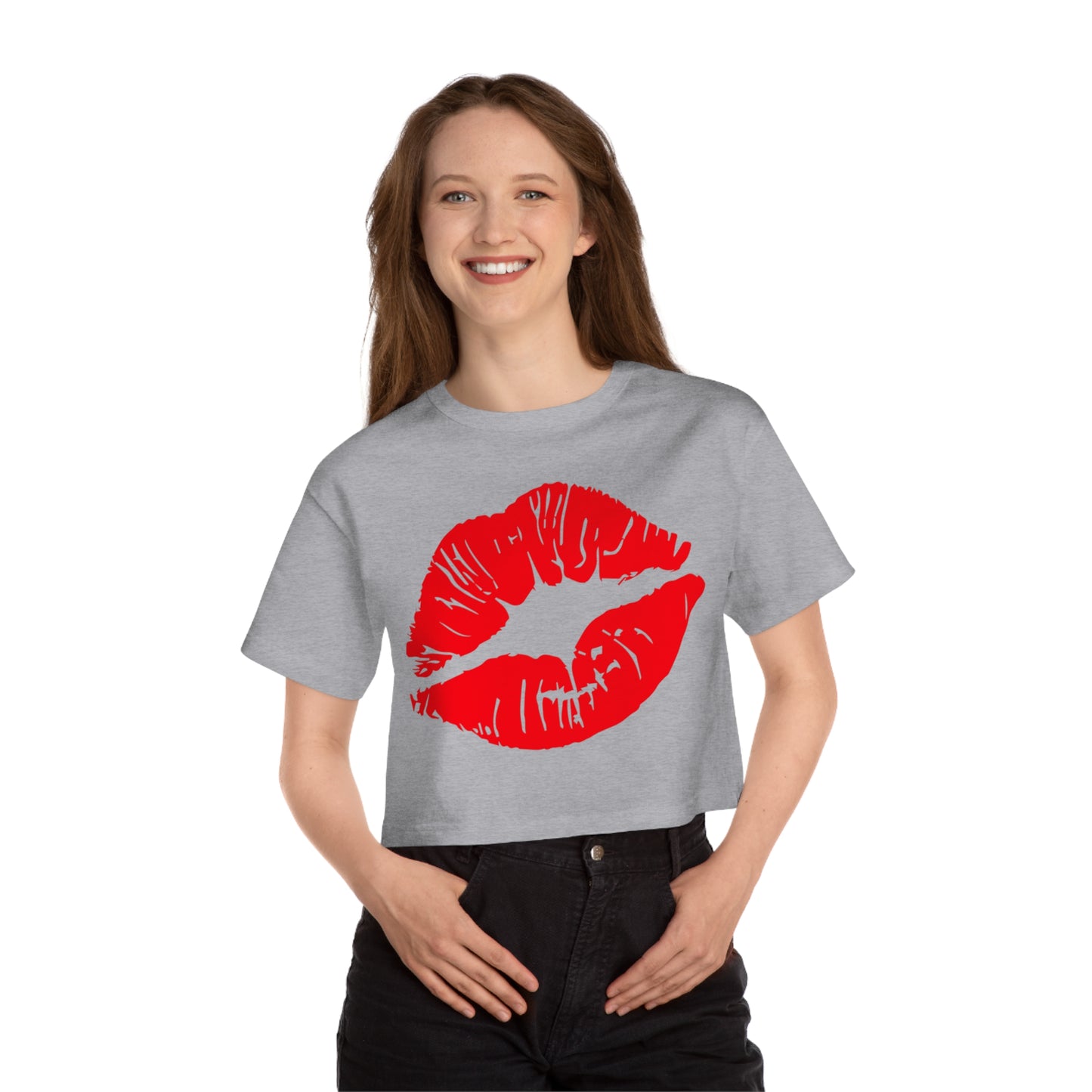 Kiss Cropped T-Shirt