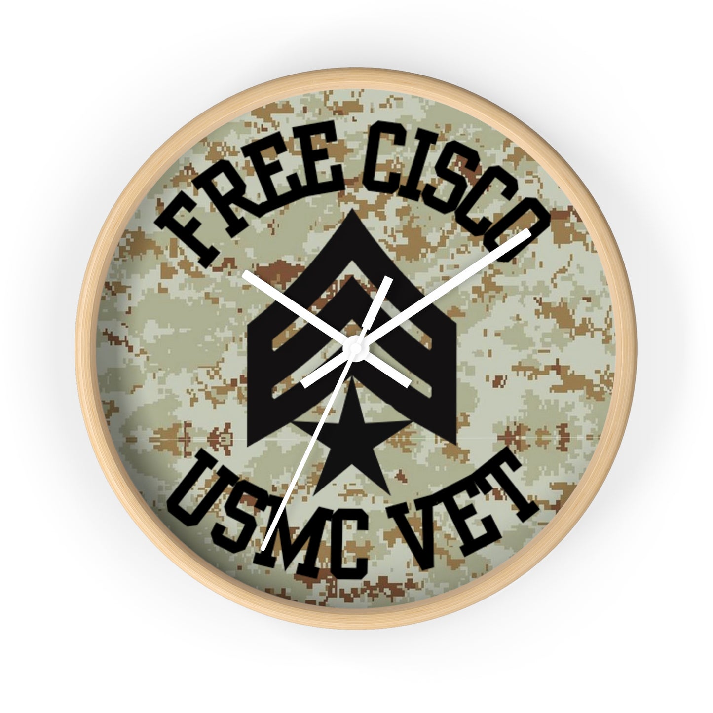 Free Cisco Desert Camo Wall Clock