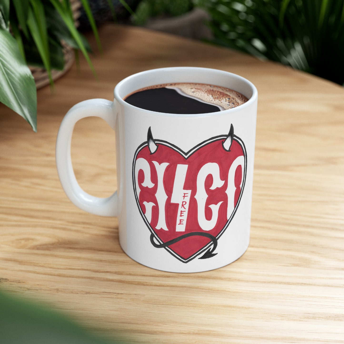 Heart Ceramic Mug 11oz