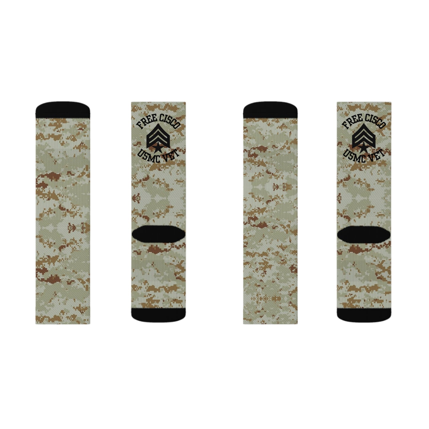 Desert Camo Free Cisco Sublimation Socks