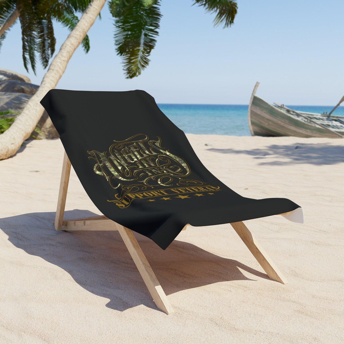 Angles in Ink Beach Towel