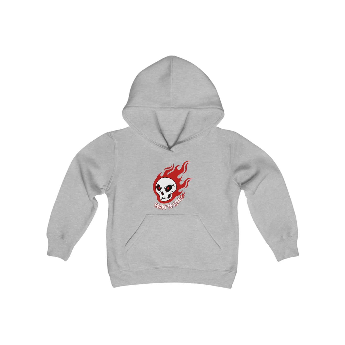 Ready to Ride Skull Youth Hoodie