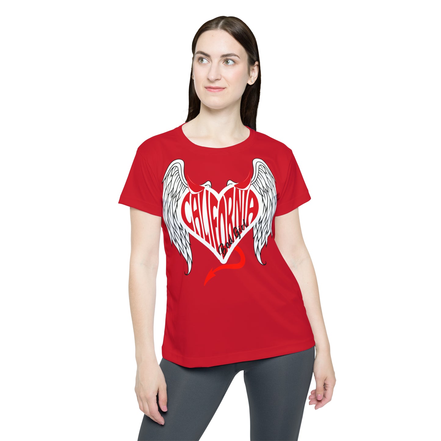 Cali Heart Bad Girl Red Tee