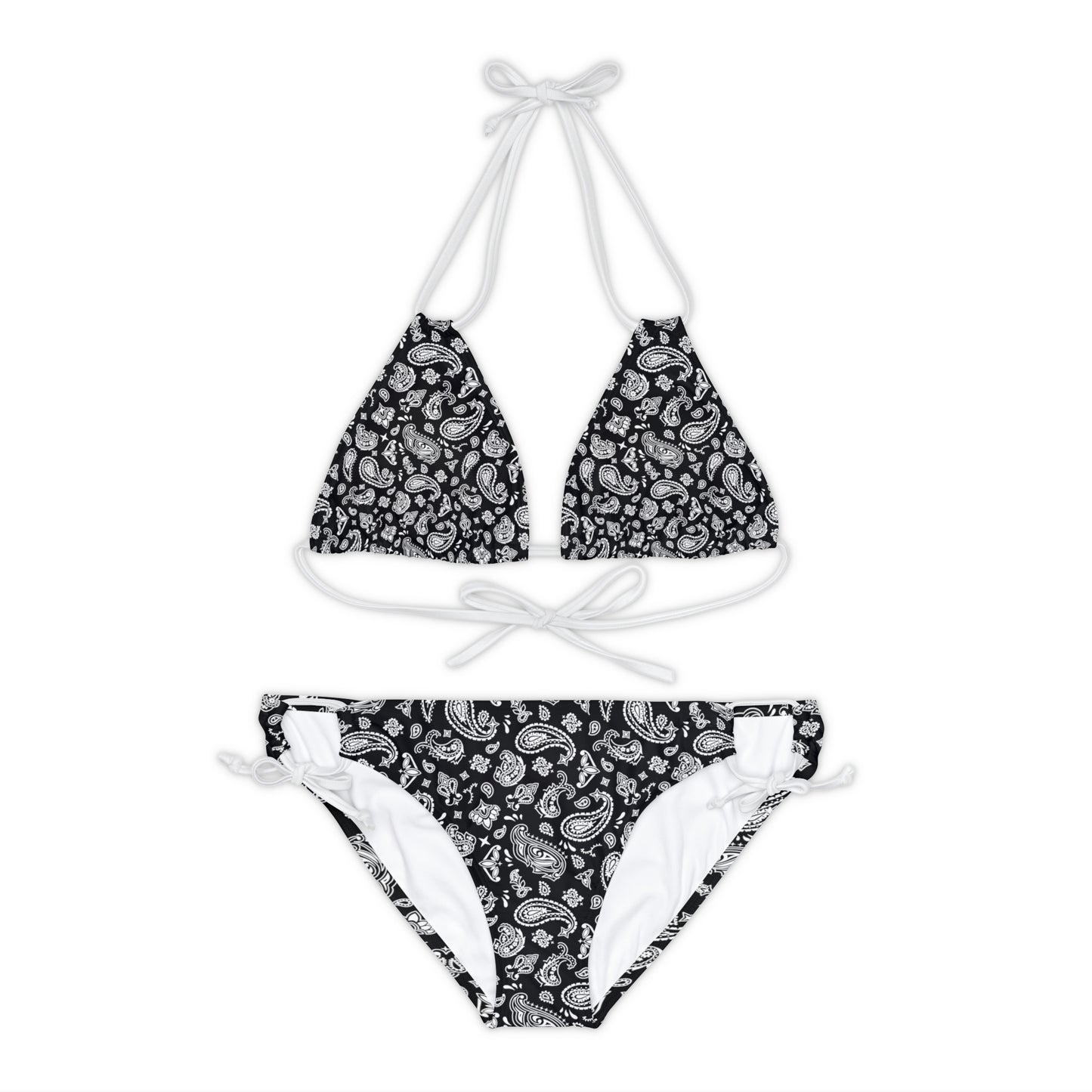 Black Bandana Strappy Bikini