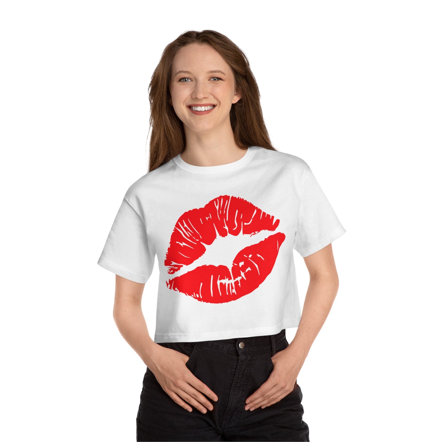 Kiss Cropped T-Shirt