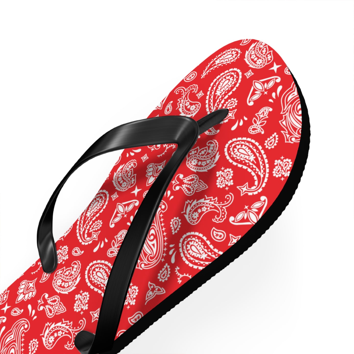 Red Bandana Flip Flops