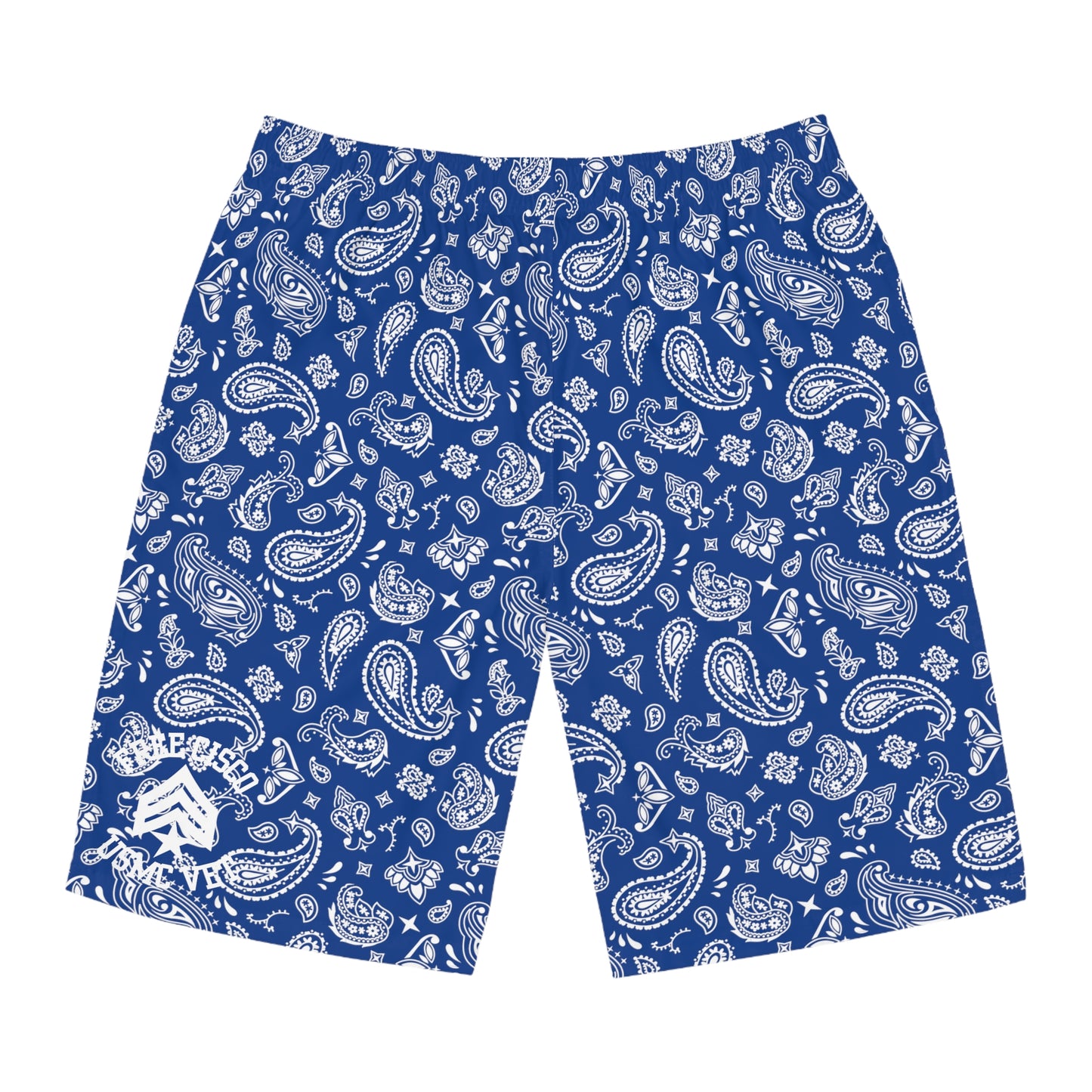 Blue Bandana Board Shorts