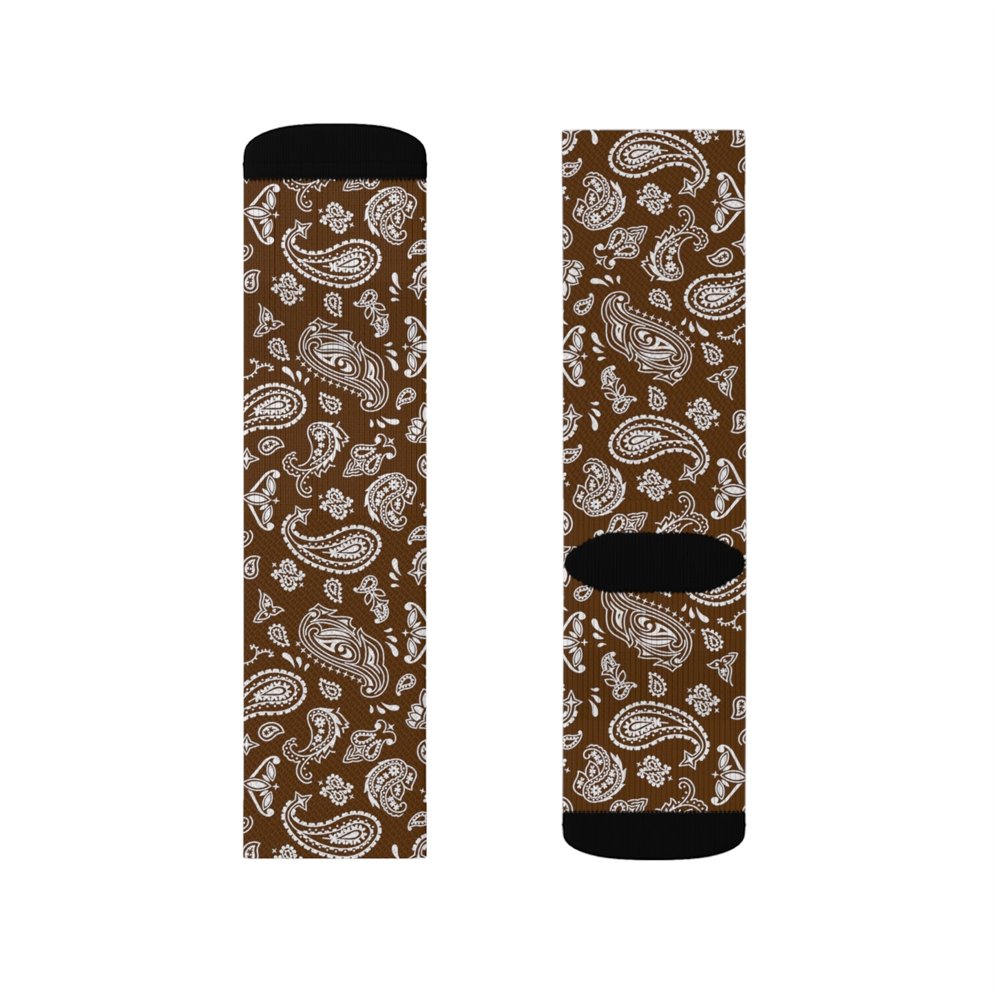 Brown Bandana Socks