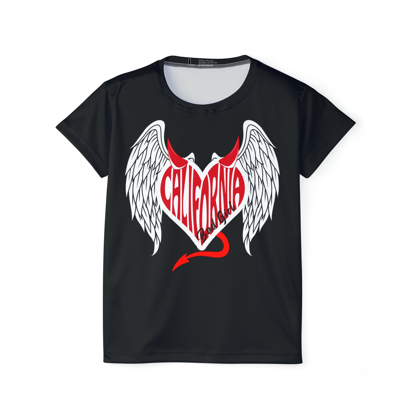 Cali Heart Bad Girl Black Tee