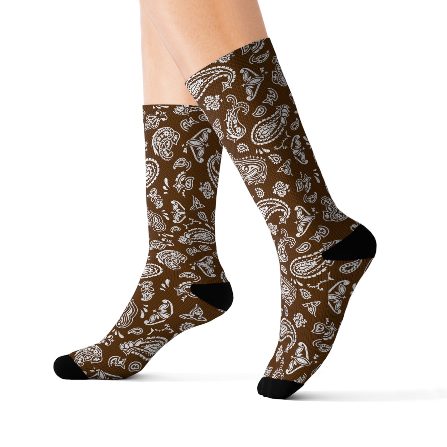 Brown Bandana Socks