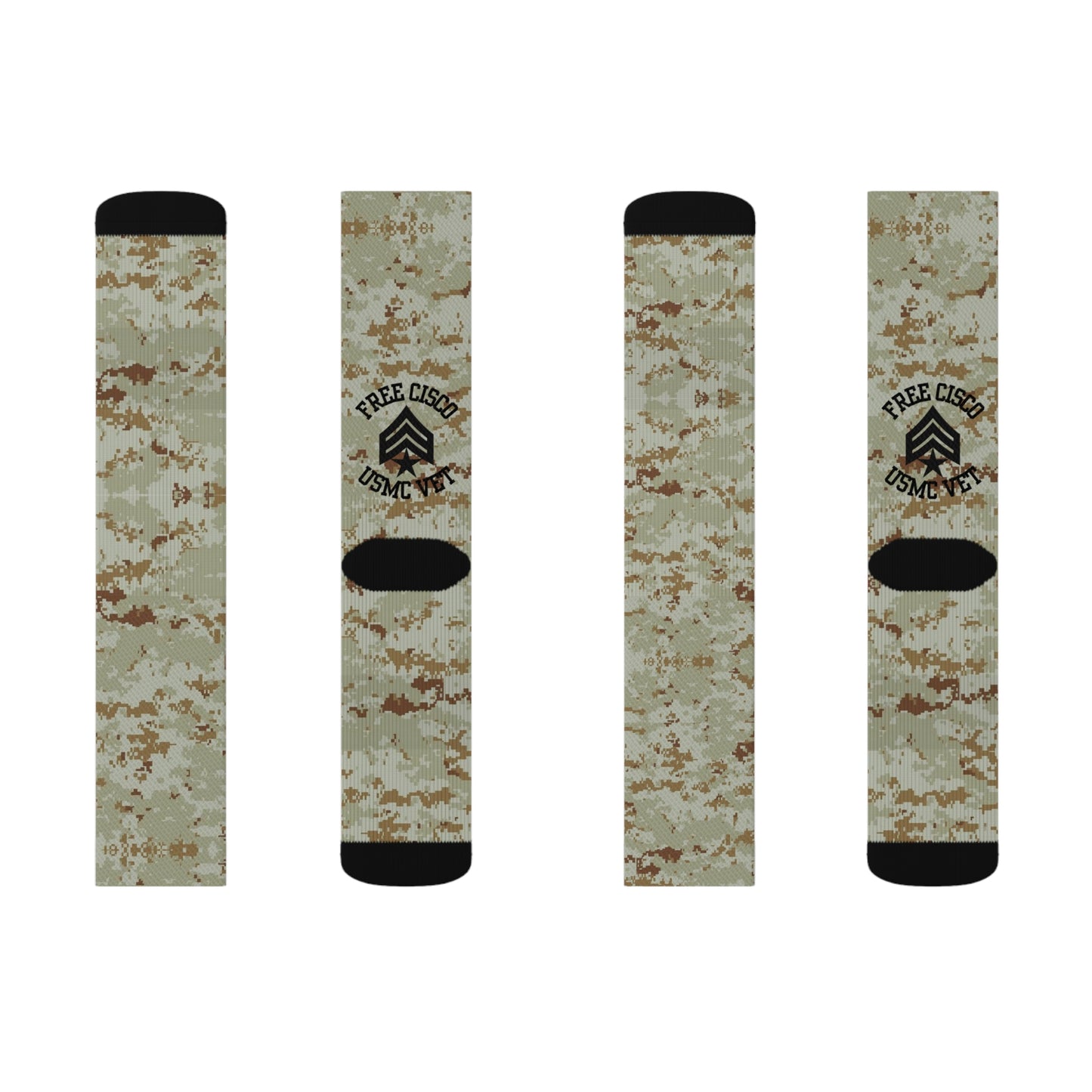 Desert Camo Free Cisco Sublimation Socks