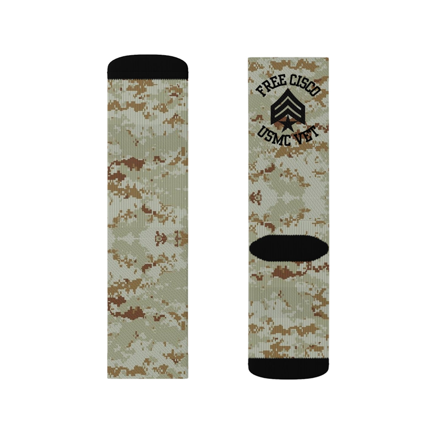 Desert Camo Free Cisco Sublimation Socks