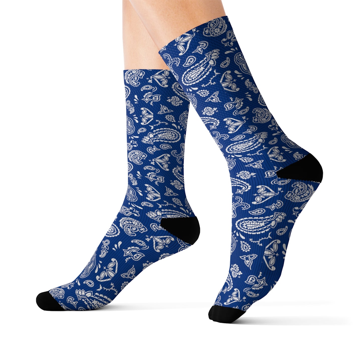 Blue Bandana Socks