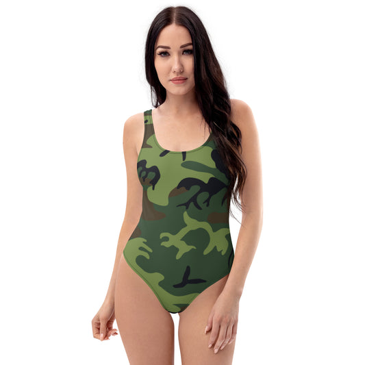 Woodland Camo One-Piece Swimsuit