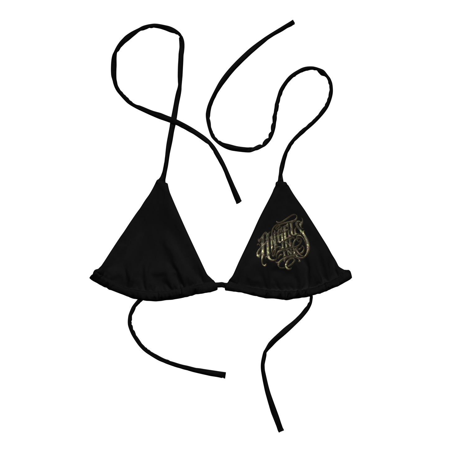 Angels in Ink string bikini top